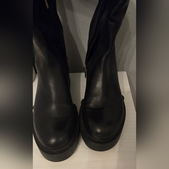 Coach Black Leigh Leather Boots - Picture 10 of 11